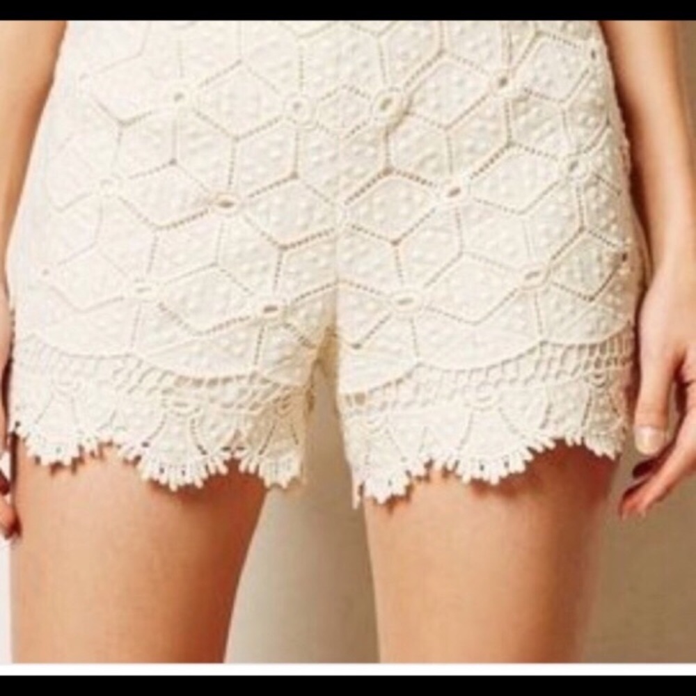 Anthropologie lace shorts